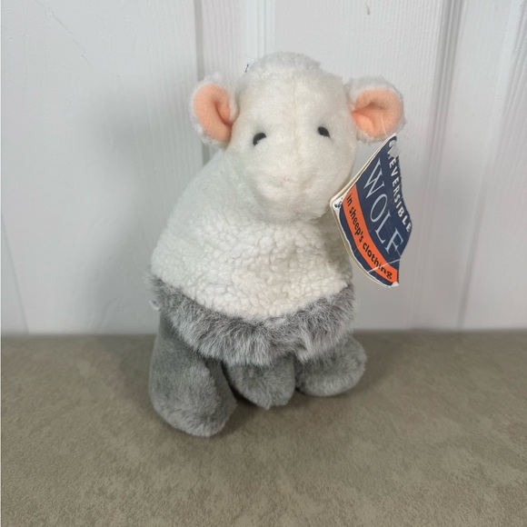 Vintage Mary Meyer 1994 Wolf in Sheep’s Clothing Reversible Plush Mini NWT - Picture 3 of 10